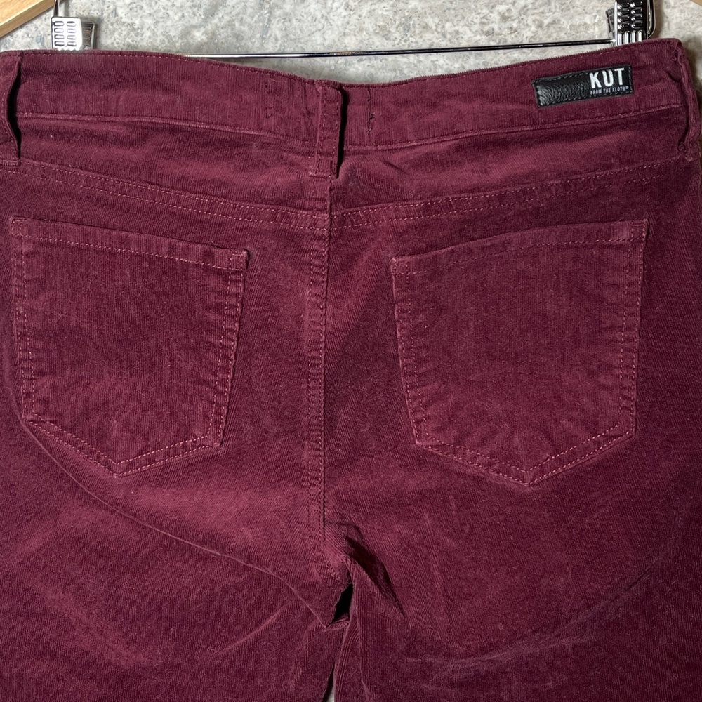 Kut From The Kloth Diana Fab Ab Skinny Corduroy Pants – 8 – Red - Picture 7 of 7
